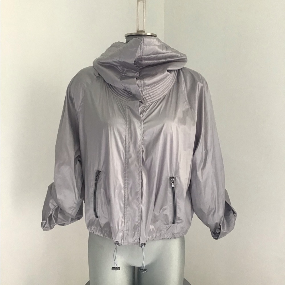 🤍 LIGHTWEIGHT LUXURY SILVER JACKET  Women L 🤍